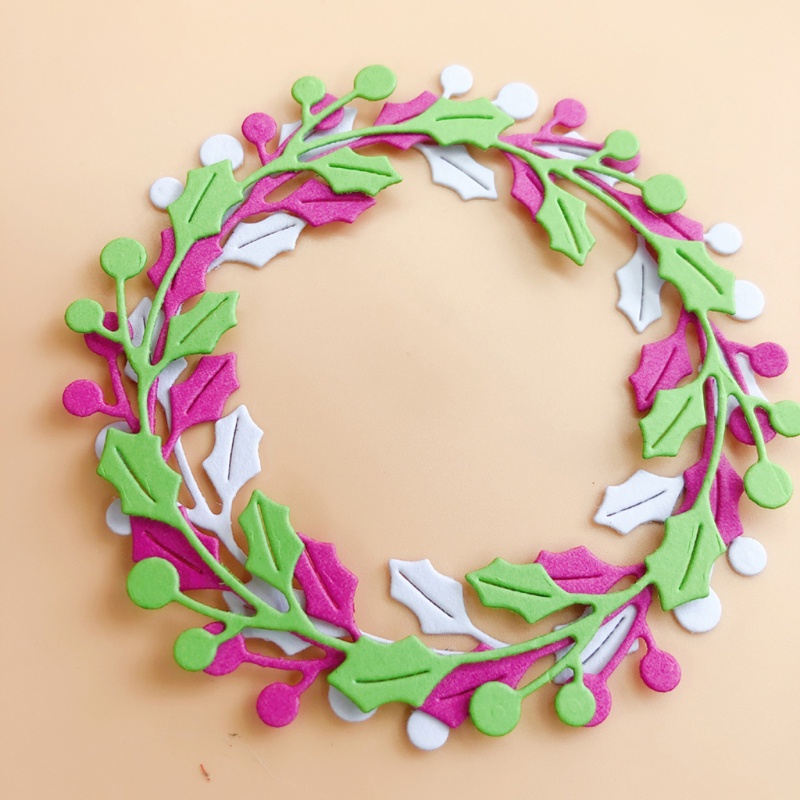 Khuôn Cắt Giấy Làm Từ Kim Loại Hình Chiếc Lá Trang Trí Scrapbook