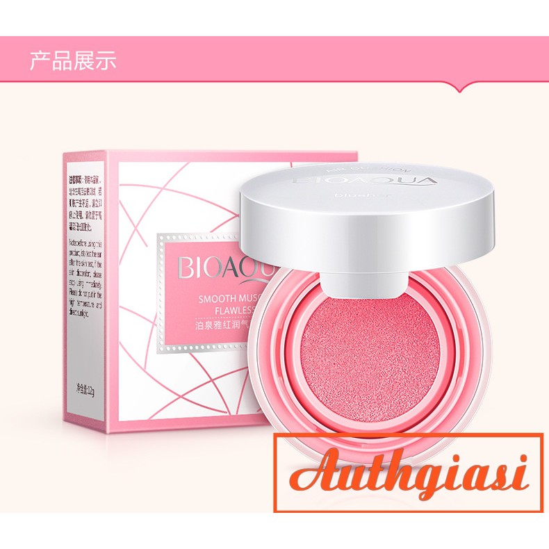 Phấn má Cushion Bioaqua dạng kem mềm mịn và căng bóng | BigBuy360 - bigbuy360.vn
