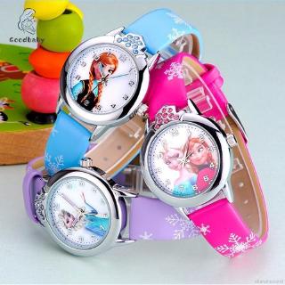 ღGoodBaby✨ Đồng hồ đeo tay họa tiết hoạt hình nữ hoàng băng giá dành cho bé
