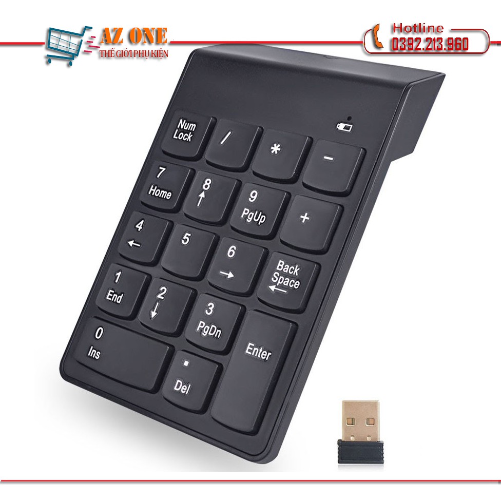 Bàn phím số không dây cho laptop Mini Number Keyboard