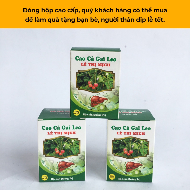 Cao cà gai leo giải độc gan Lê Thị Mịch nguyên chất, hủ 100gr đặc sản miền trung bổ gan làm quà