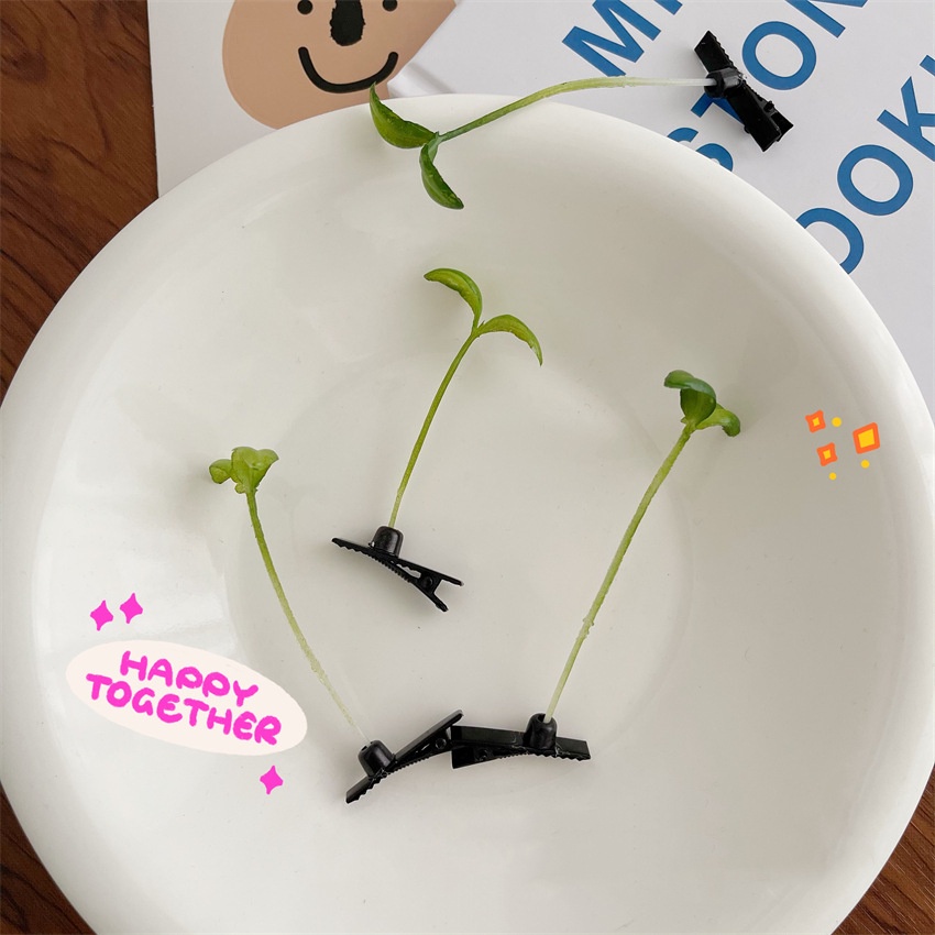Kẹp Tóc Hình Hạt Đậu Dễ Thương Cho Bé