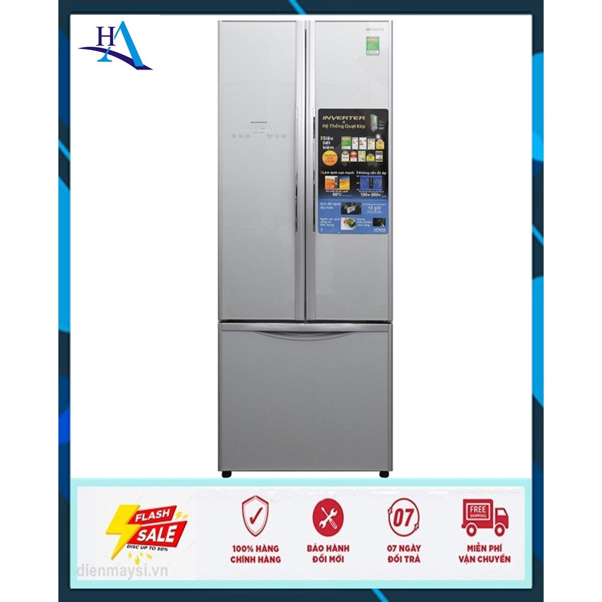 Tủ lạnh Hitachi Inverter 429 lít R-FWB545PGV2(GS) (Miễn phí giao tại HCM-ngoài tỉnh liên hệ shop)