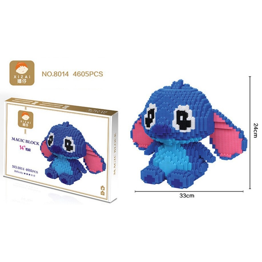 Mo hình lắp ráp STITCH nanoblocks XIZAI-8014