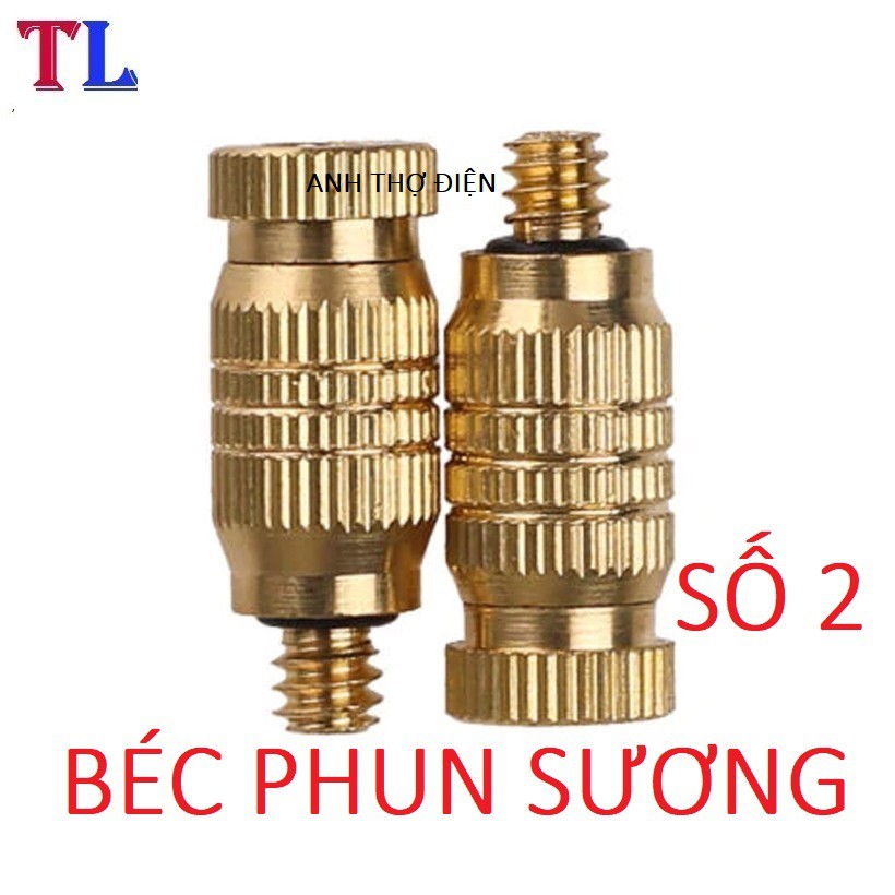 Béc phun sương bằng đồng (số 1-2-3-4-5-6-7-8)