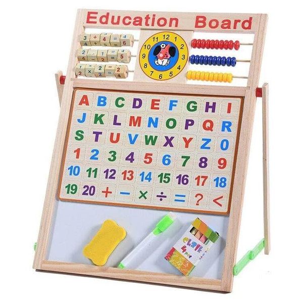 BẢNG GHÉP 2 mặt  NAM CHÂM CHỮ VÀ SỐ( Kích thước : 55×45 cm.) - labi