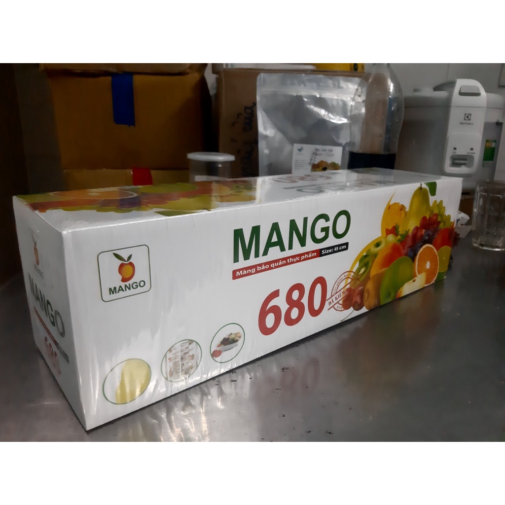 Màng bọc thực phẩm MANGO 680 - Khổ 45 cm - Màng 680