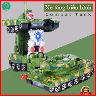 Đồ Chơi Xe Tăng Biến Hình Robot. Xe tăng đồ chơi Tự Động Có âm thanh ánh sáng vui nhộn nhựa ABS cao cấp an toàn cho bé
