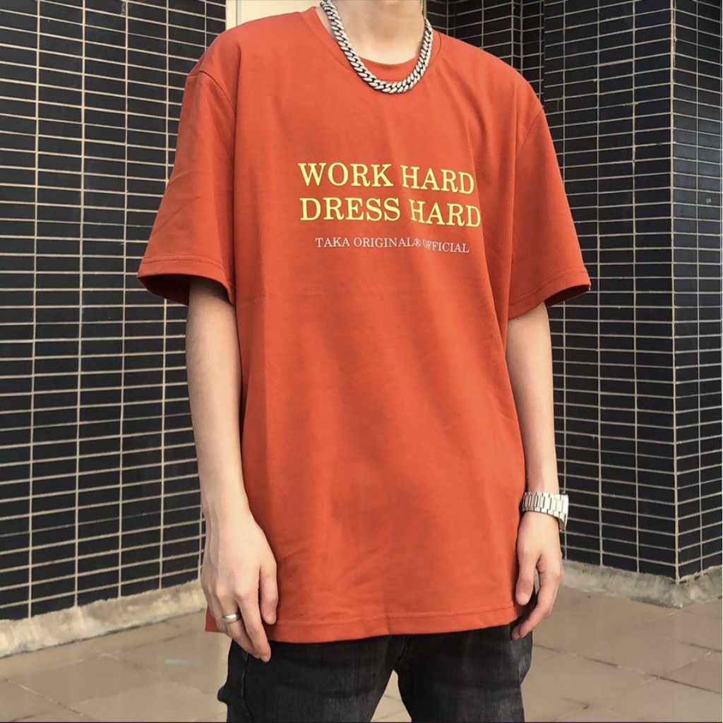 Áo thun Stee WORK HARD - Giá sỉ Unisex