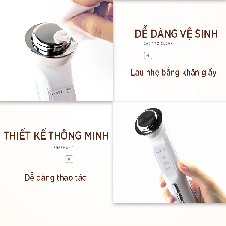 Máy Chăm Sóc Da Mặt, Massage Mặt ION Đa Chức Năng Cao Cấp KD9960 Đi Tinh Chất, Làm Sạch Sâu, Nâng Cơ, Chăm Sóc Mắt