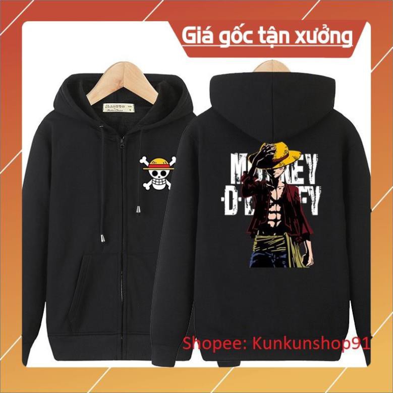 XẢ KHO -  SALE- Áo Khoác Áo Hoodie One Piece Mũ Rơm Giá Rẻ !! '- áo cực chất  - SP bán chạy