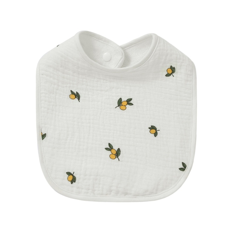 Yếm Ăn Cotton Nhiều Lớp Thấm Nước Dành Cho Bé Trai Gái