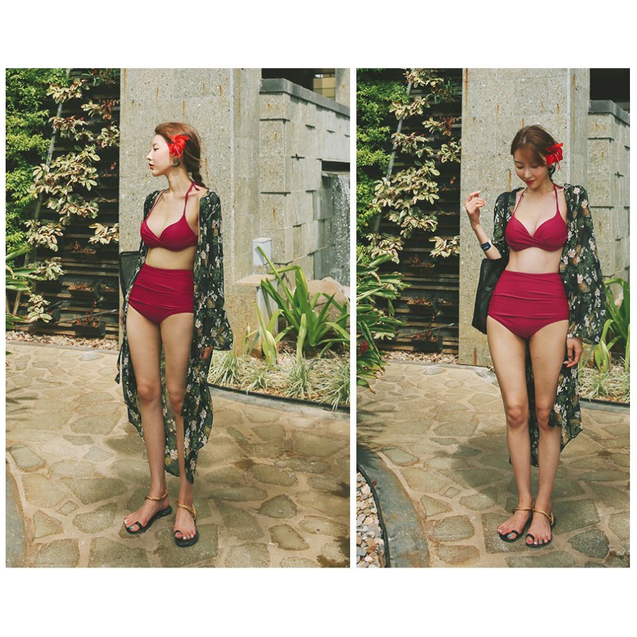 [Có ảnh thật] Bộ đồ bơi Bikini 2 mảnh Rosy 6148 [Vải Lycra] | BigBuy360 - bigbuy360.vn