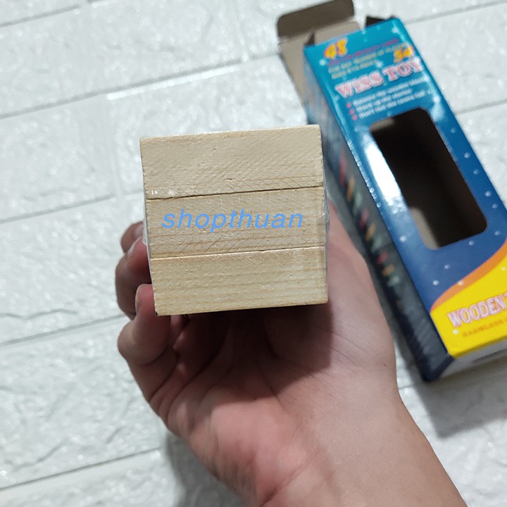 Trò chơi rút gỗ 54 thanh kèm 4 xúc xắc loại nhỏ