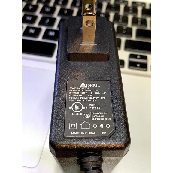 Nguồn Adaptor DC 12v 2.5A zin theo thiết bị