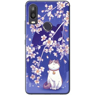 Ốp lưng Vsmart Active 1, Active 1 Plus, Active 3 in hình Mèo ngắm mưa