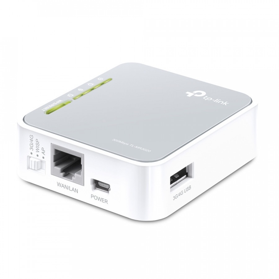 Router Wi-Fi Di Động Chuẩn N 3G/4G TP-Link TL-MR3020 bảo hành chính hãng