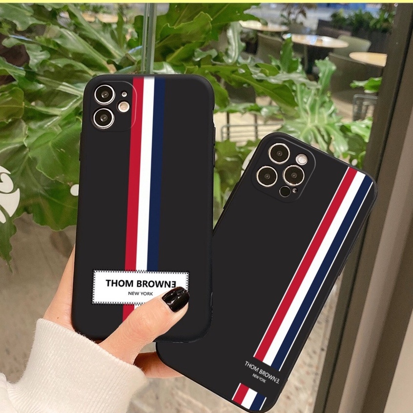 Ốp lưng IPhone  cạnh vuông BVC THOM BROWN 6plus/6s/6splus/7/7plus/8/8plus/x/xr/xs/11/12/13/14/pro/max/plus/promax BVC70