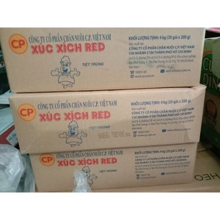 Xúc xích CP thùng 20 bịch 200g
