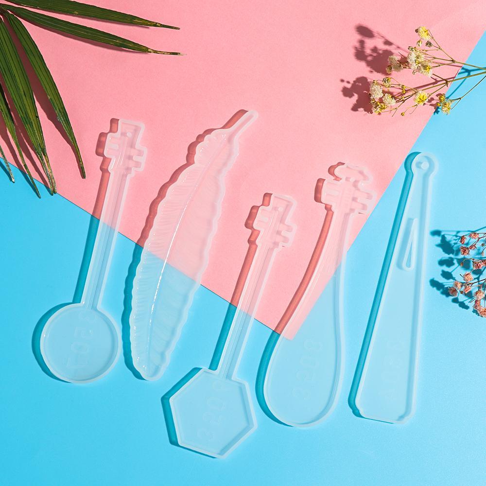 Khuôn Làm Thẻ Đánh Dấu Trang Sách Bằng Nhựa Resin Hình Móc Khóa|Keo Dán Trang Trí Sổ Tay Thủ Công Chất Lượng Cao