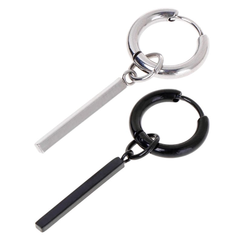 Khuyên tai dáng dài 2 màu tạo hình độc đáo