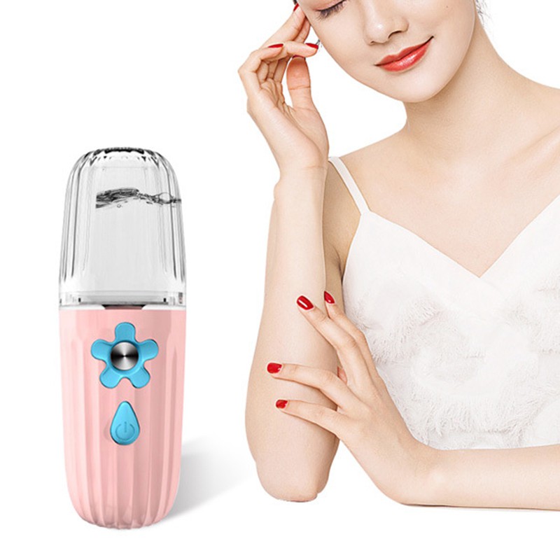 Máy Phun Sương Nano Cầm Tay Sạc Cổng Usb Dưỡng Ẩm Cho Da Mặt Hiệu Quả