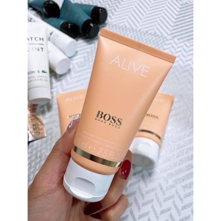 Sữa dưỡng tay và body hương nước hoa Hugo Boss Alive Lotion 75ml Pháp