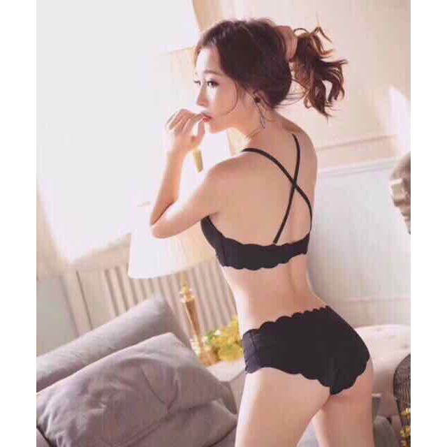Bộ đồ lót nữ hình nơ siêu xinh có thông hơi thoáng mát