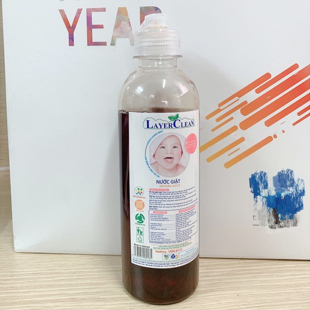 {Organic} Nước Giặt Hữu Cơ Layer Clean Hương Nước Hoa Poppy Coach Chai 300ML Thân Thiện Với Môi Trường An Toàn Cho Da Bé