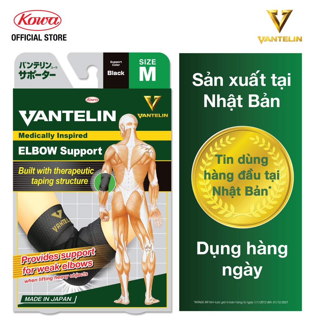 Băng Bảo Vệ Khớp Khuỷu Tay Vantelin Elbow Support Size M