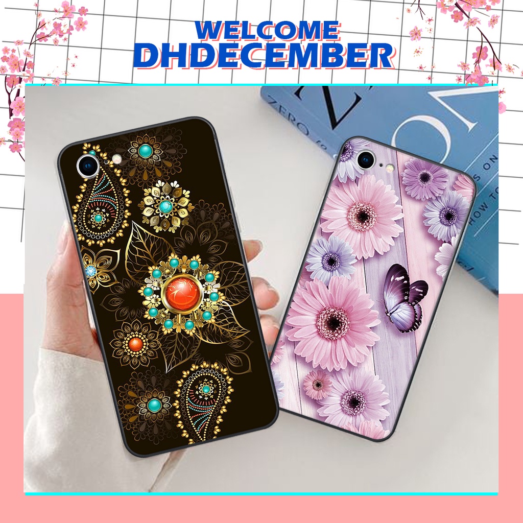 Ốp lưng IPHONE 7 / 8 / SE 2020 in hình hoa tinh tế , mới mẻ DH DECEMBER