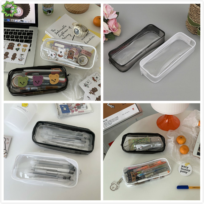Túi Đựng Bút Trong Suốt Có Khóa Kéo Tiện Lợi Chất Lượng Cao
