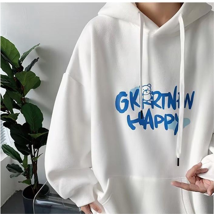 Áo Hoodie Thể Thao Nam In Chữ Đơn Giản Thời Trang Hàn Quốc Nhiều Cỡ M-5XL