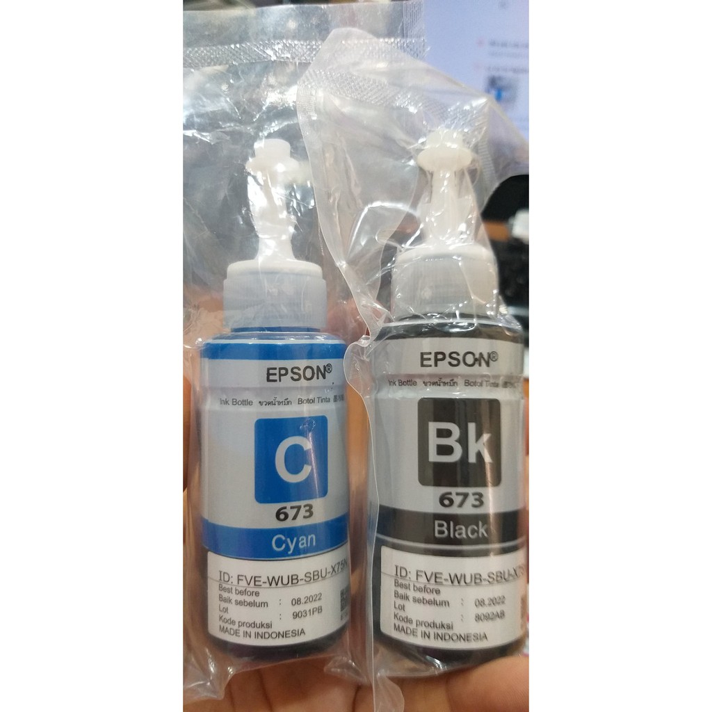 ☘️Mực in màu Epson T673 mực máy in Epson L800 / L810 / L805 / L850 / L1800 nhập khẩu không vỏ hộp