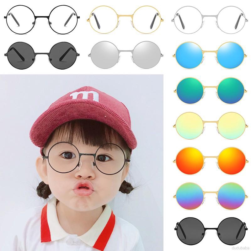 Kính mát gọng tròn thời trang cho bé 3-8 tuổi