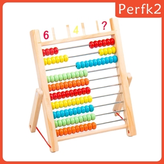 Wooden Education Abacus Kid Early Math Wooden Counting Frame with Number