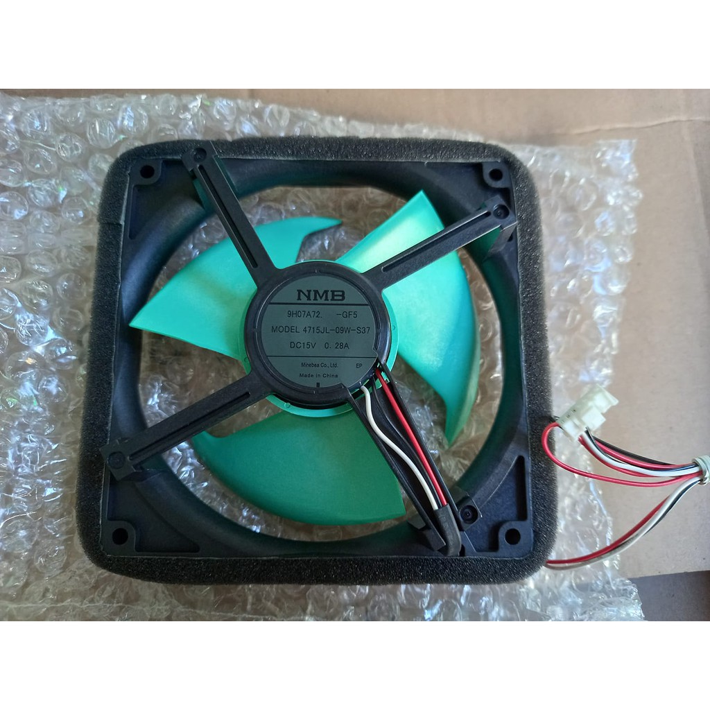QUẠT TỦ LẠNH SHARP 12.5CM, 15VDC , 3 DÂY.