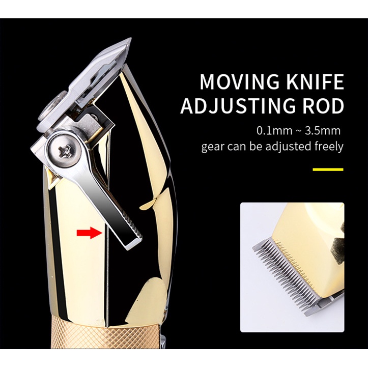 Tông đơ Kemei KM-5096 7000RPM sử dụng điện không dây tạo đường cắt tóc cực chính xác