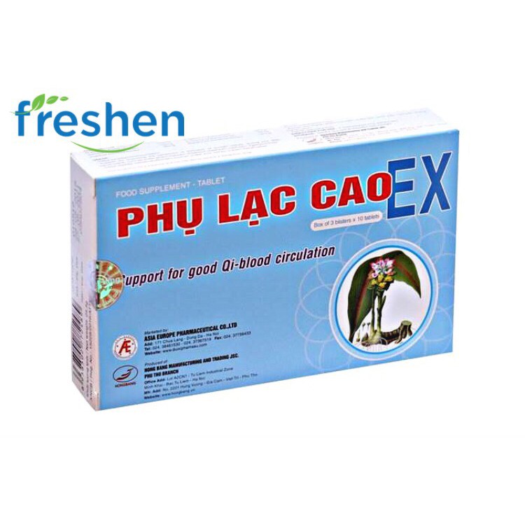 ✅ (CHÍNH HÃNG) Viên Uống Phụ Lạc Cao EX