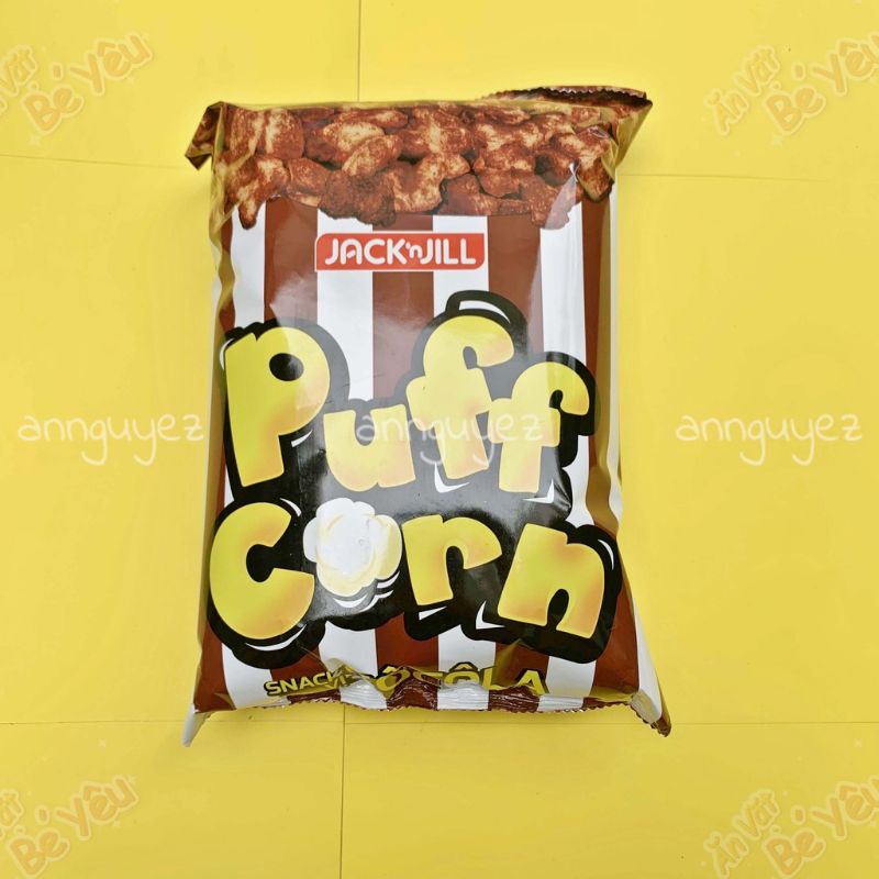 Bim bim Snack Puff Corn vị sô cô la gói 45g/gói Bim bim socola
