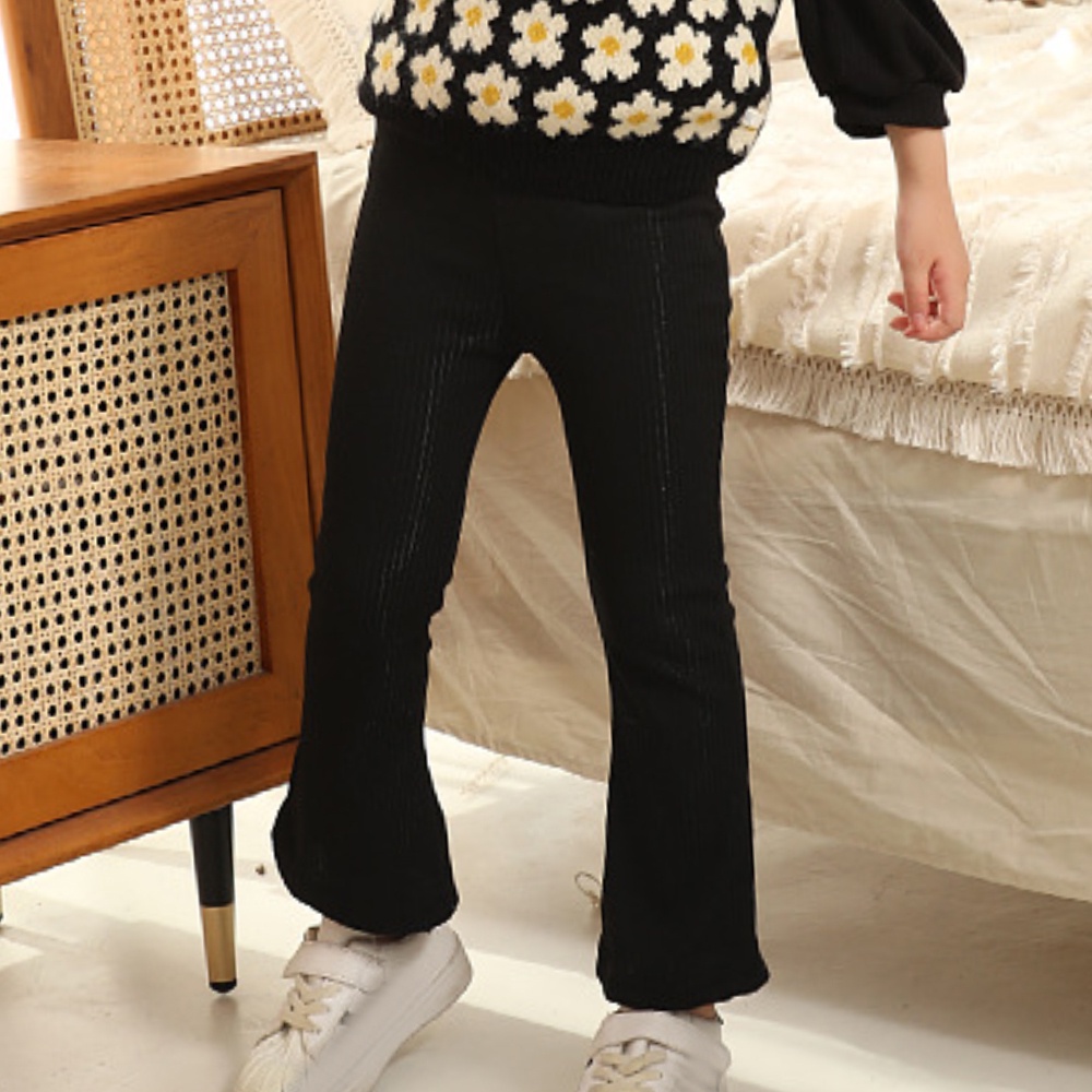 Quần cotton dáng dài thoáng khí thời trang Hàn Quốc dành cho bé gái