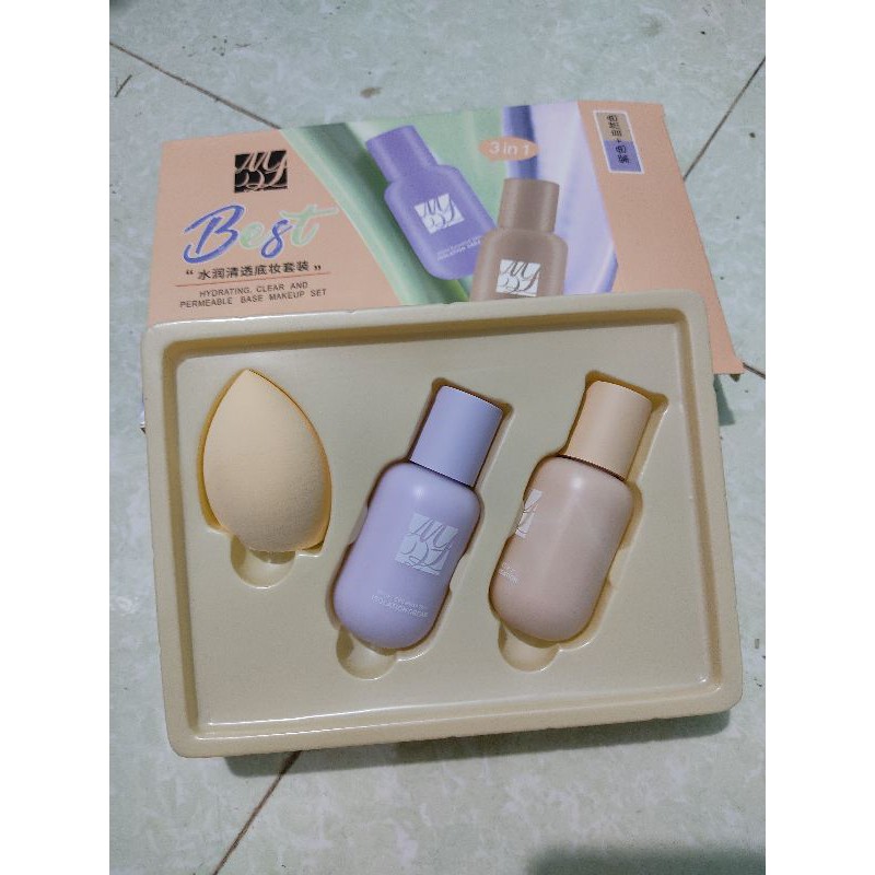 Set kem nền make up 3 trong 1