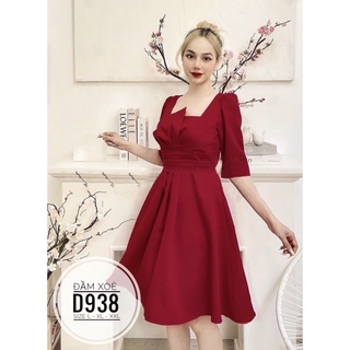 (60-90KG) MINSTORE Bigsize Đầm xoè D938