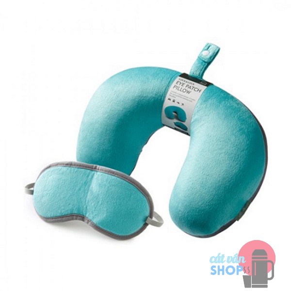 Gối Chữ U, Gối Kê Cổ , Gối quàng cổ dùng cho văn phòng du lịch kèm phụ kiện che mắt Lock&Lock LTZ986