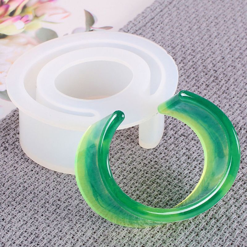 Khuôn Silicone Hình Tròn / C Làm Vòng Tay Đồ Chơi DIY Cho Bé