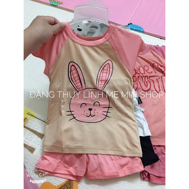 Bộ Minky mom cộc tay mông cong cho bé