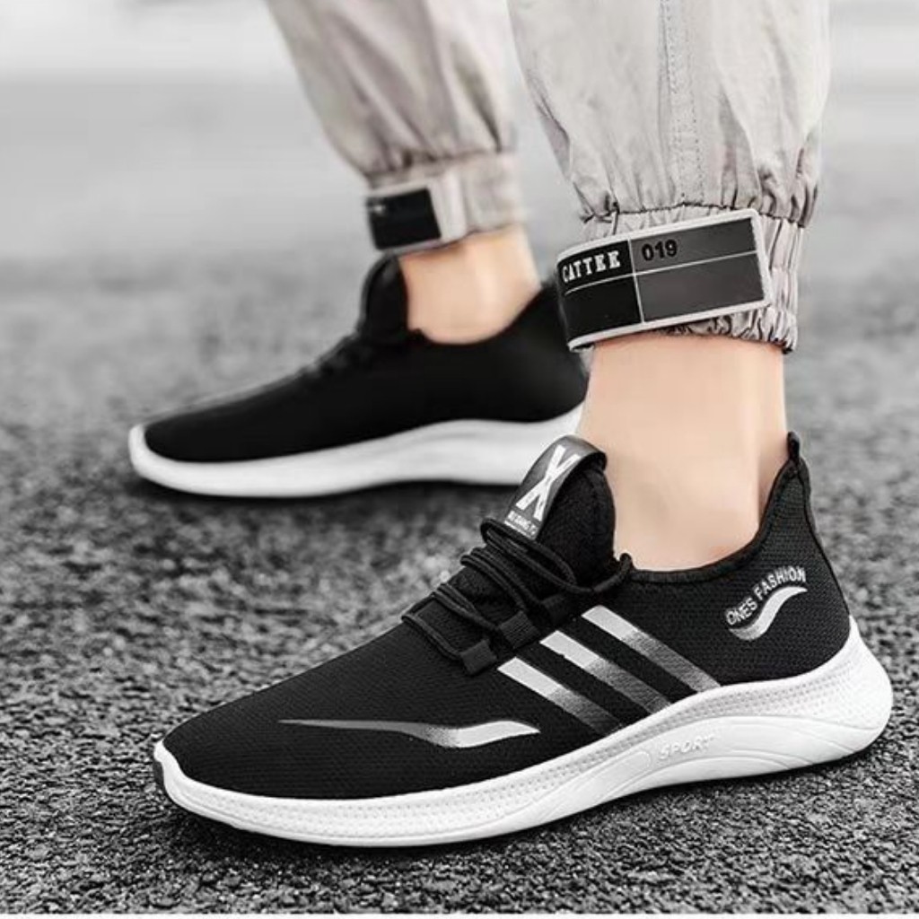 Giày Thể Thao Nam TKTMS47 Giày Sneaker Nam Nhẹ Nhàng Thoáng Khí Phối Sọc Size  39 đến 43 | WebRaoVat - webraovat.net.vn