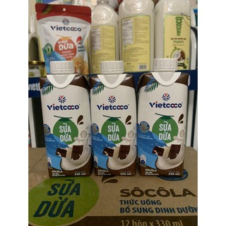 (1 thùng 12 hộp ) Sữa Dừa Vietcoco - 330ml