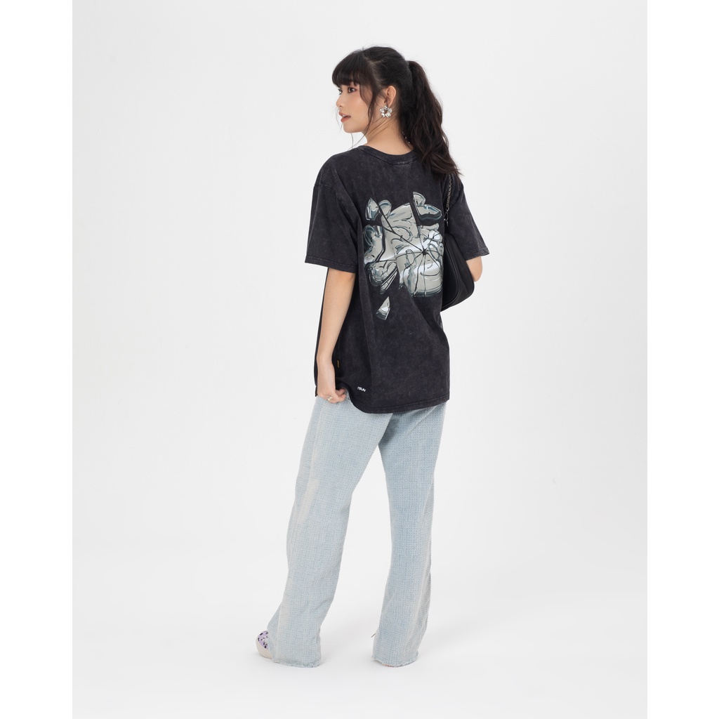 Áo thun TSUN Broken Wash Tee - Xám _ Unisex