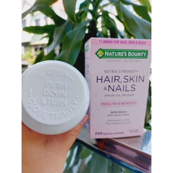 Viên Uống Làm Đẹp Da Móng Tóc Hair Skin & Nail Nature’s Bounty 250 viên